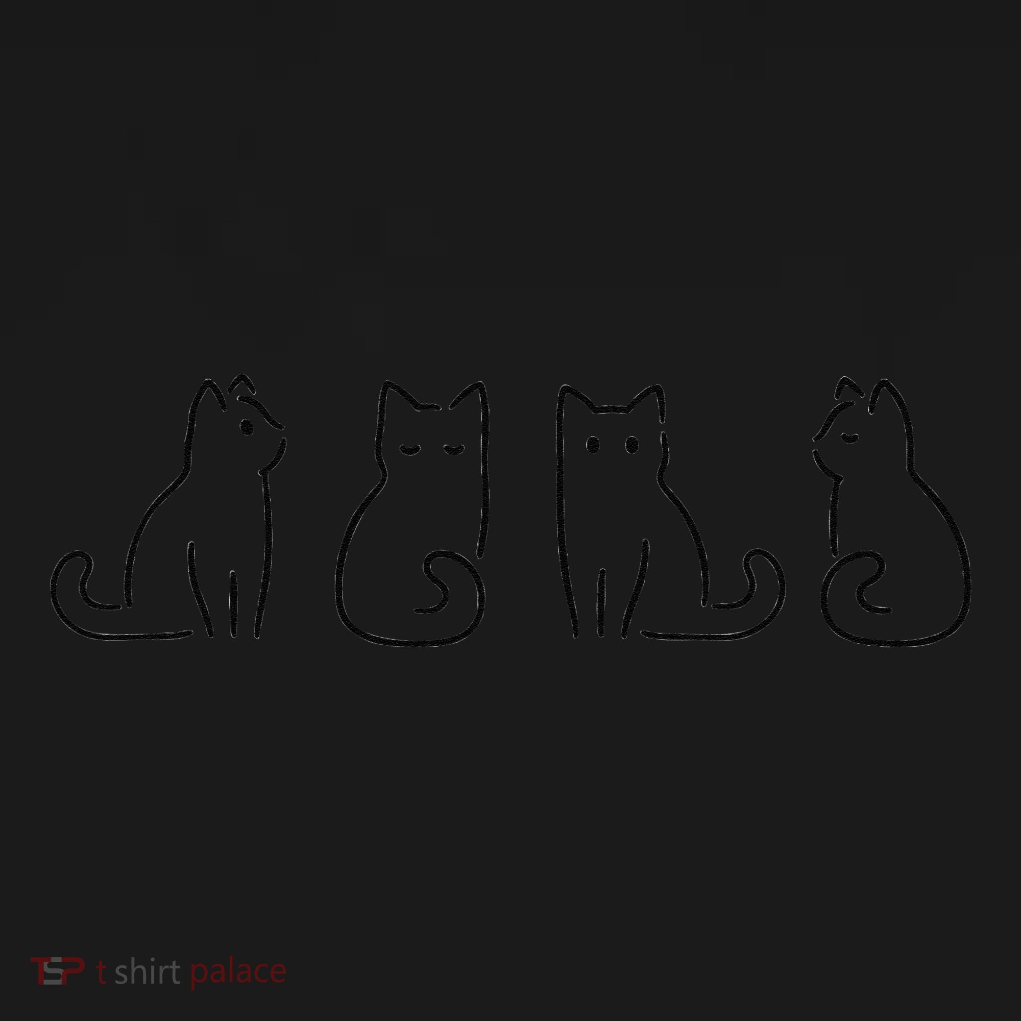 Cat Poses Cat Lover Minimalist Art Tote Bag