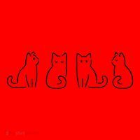 Cat Poses Cat Lover Minimalist Art Santa Hat thumb 1