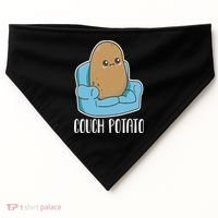 Couch Potato Cute Kawaii Funny Potato Costume USA-Made Doggie Bandana thumb 0