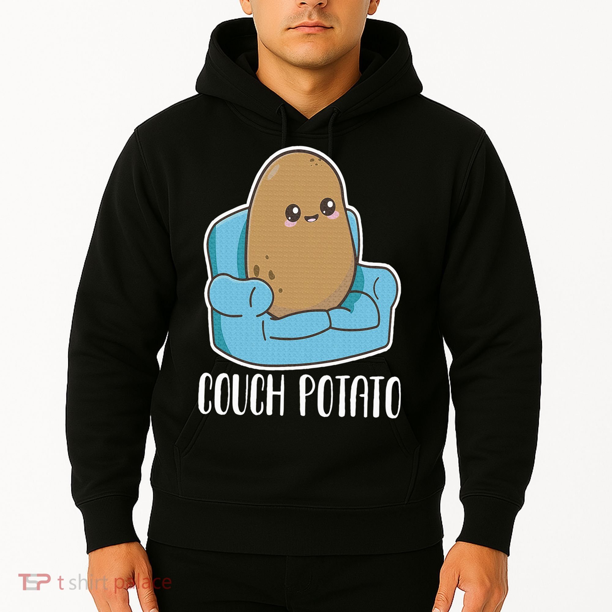 Couch Potato Cute Kawaii Funny Potato Costume Hoodie