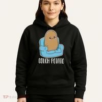 Couch Potato Cute Kawaii Funny Potato Costume Hoodie thumb 5