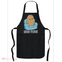 Couch Potato Cute Kawaii Funny Potato Costume Apron thumb 0