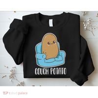 Couch Potato Cute Kawaii Funny Potato Costume Sweatshirt thumb 2