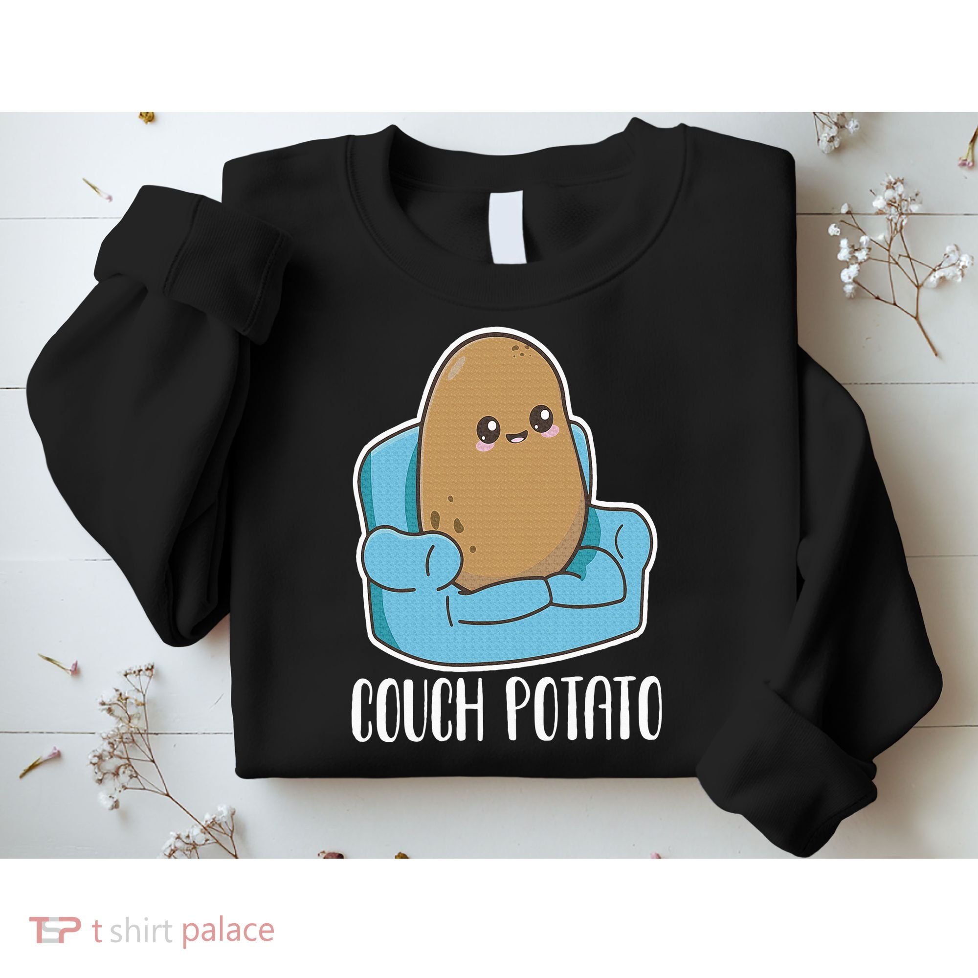 Couch Potato Cute Kawaii Funny Potato Costume Sweatshirt