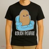 Couch Potato Cute Kawaii Funny Potato Costume T-Shirt thumb 3