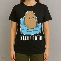 Couch Potato Cute Kawaii Funny Potato Costume T-Shirt thumb 4
