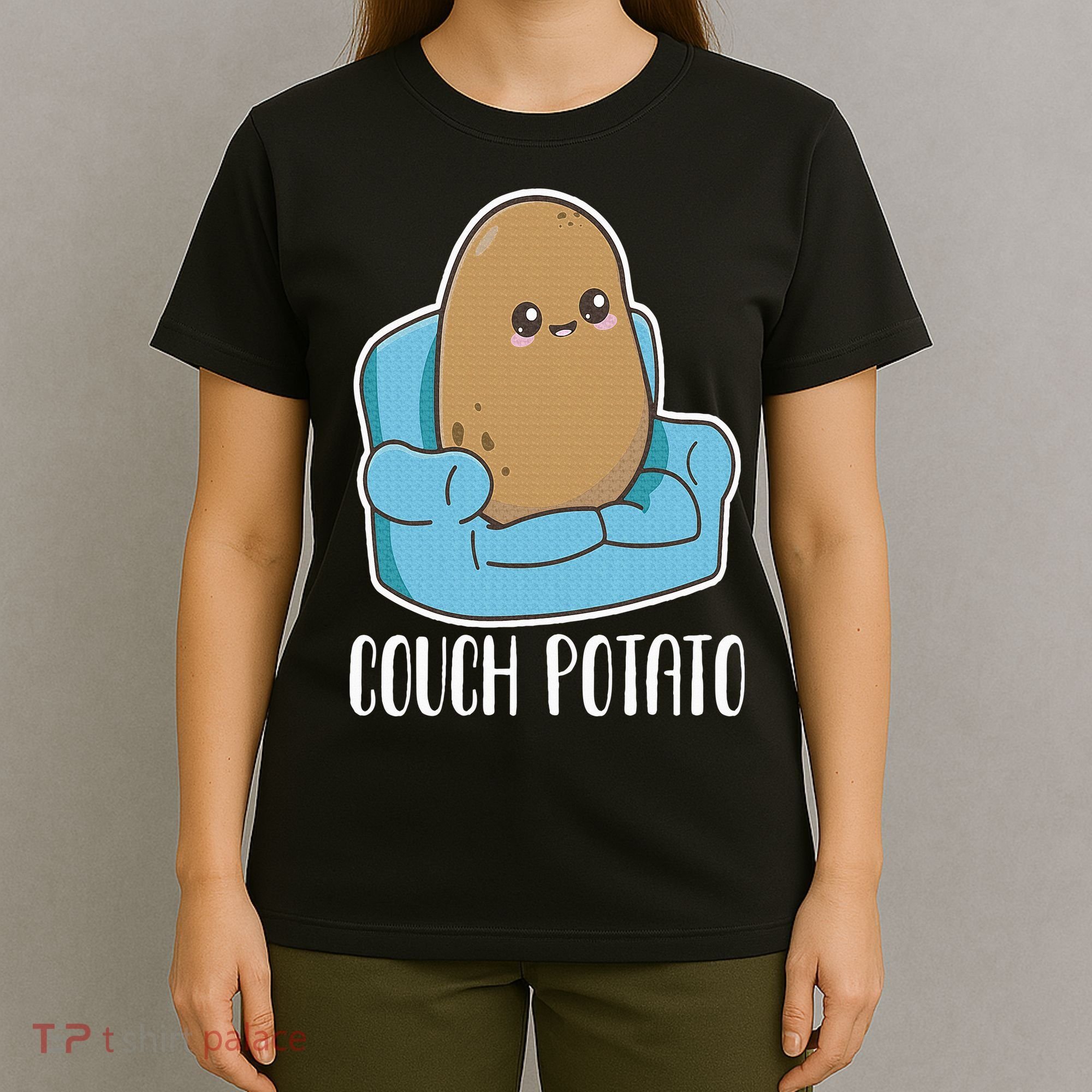 Couch Potato Cute Kawaii Funny Potato Costume T-Shirt