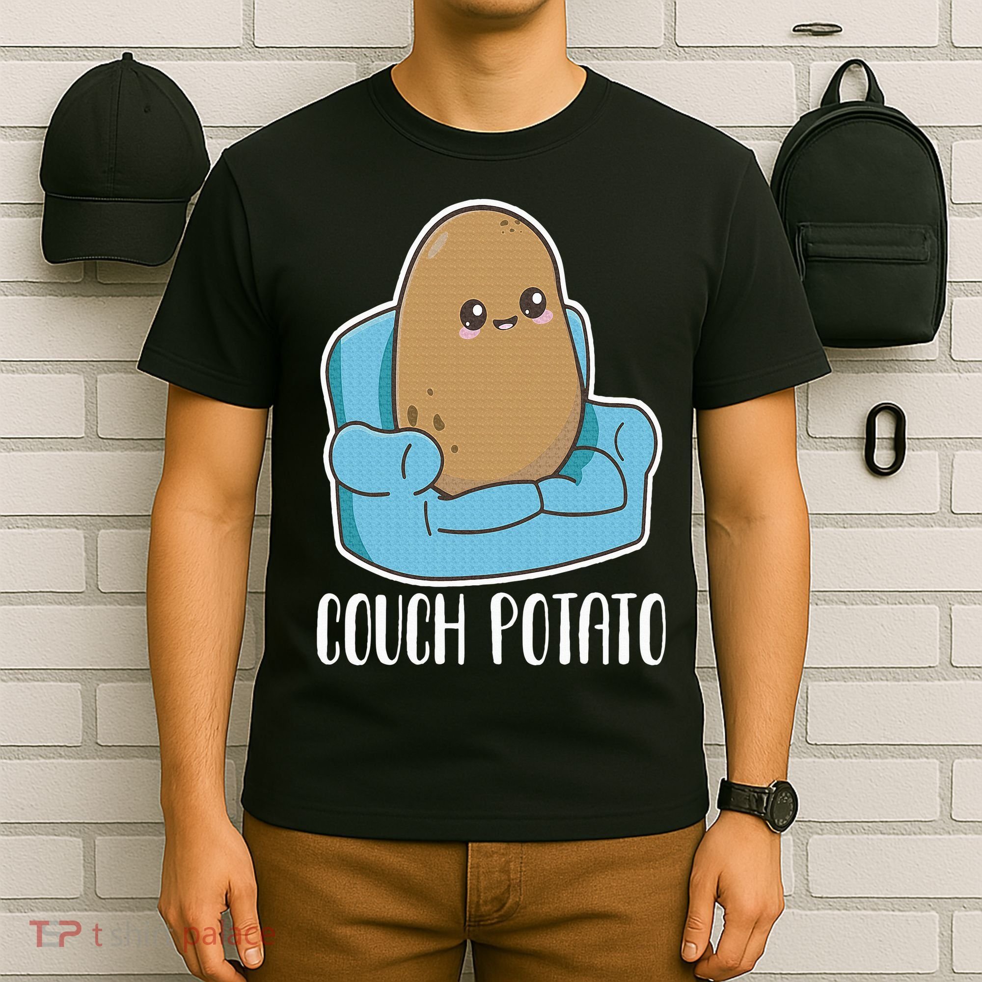 Couch Potato Cute Kawaii Funny Potato Costume T-Shirt