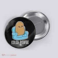 Couch Potato Cute Kawaii Funny Potato Costume Button thumb 0