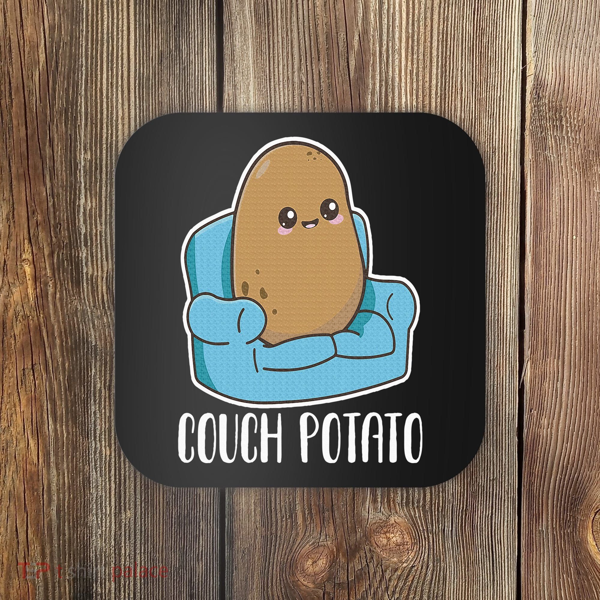 Couch Potato Cute Kawaii Funny Potato Costume Coaster