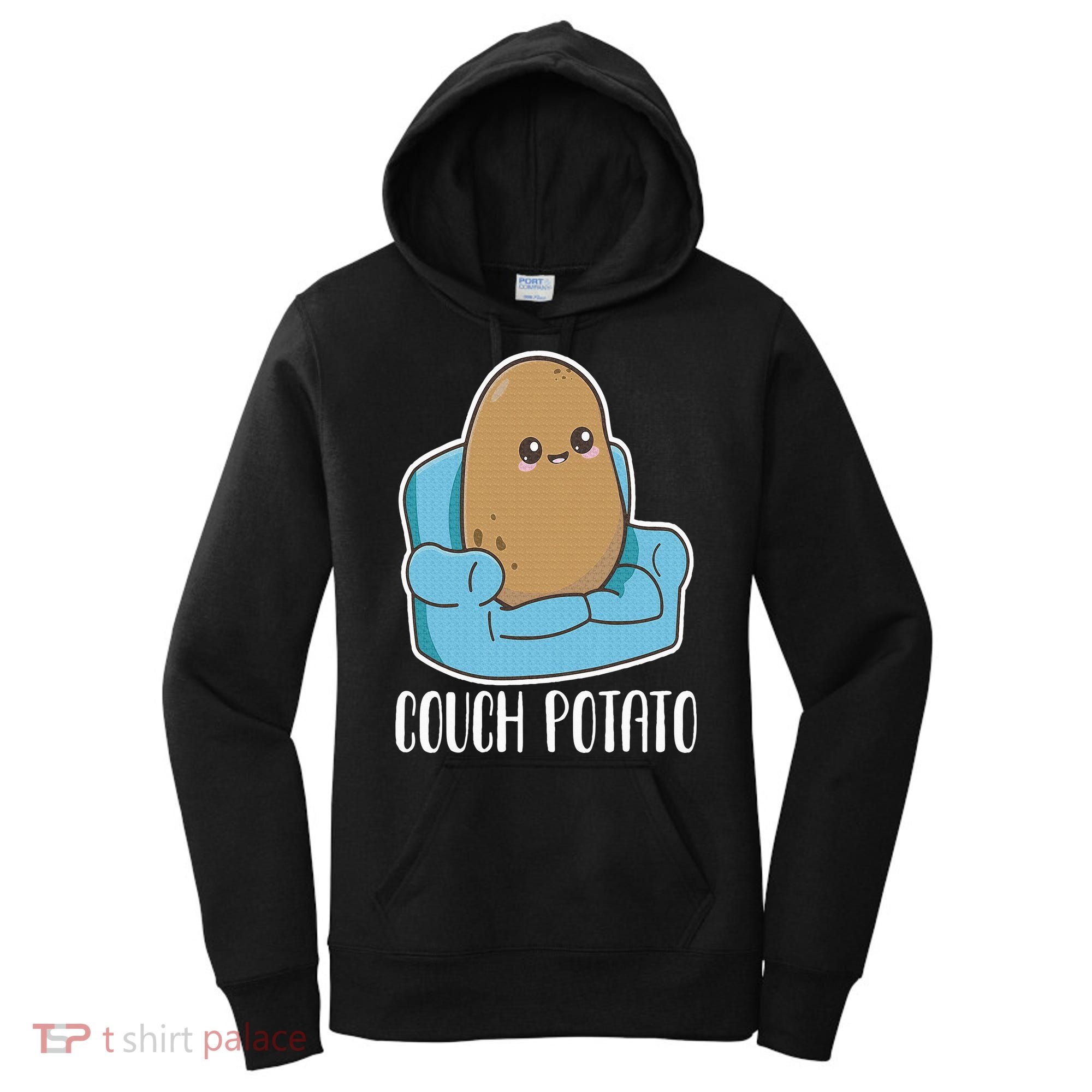 Couch Potato Cute Kawaii Funny Potato Costume Women's Hoodie