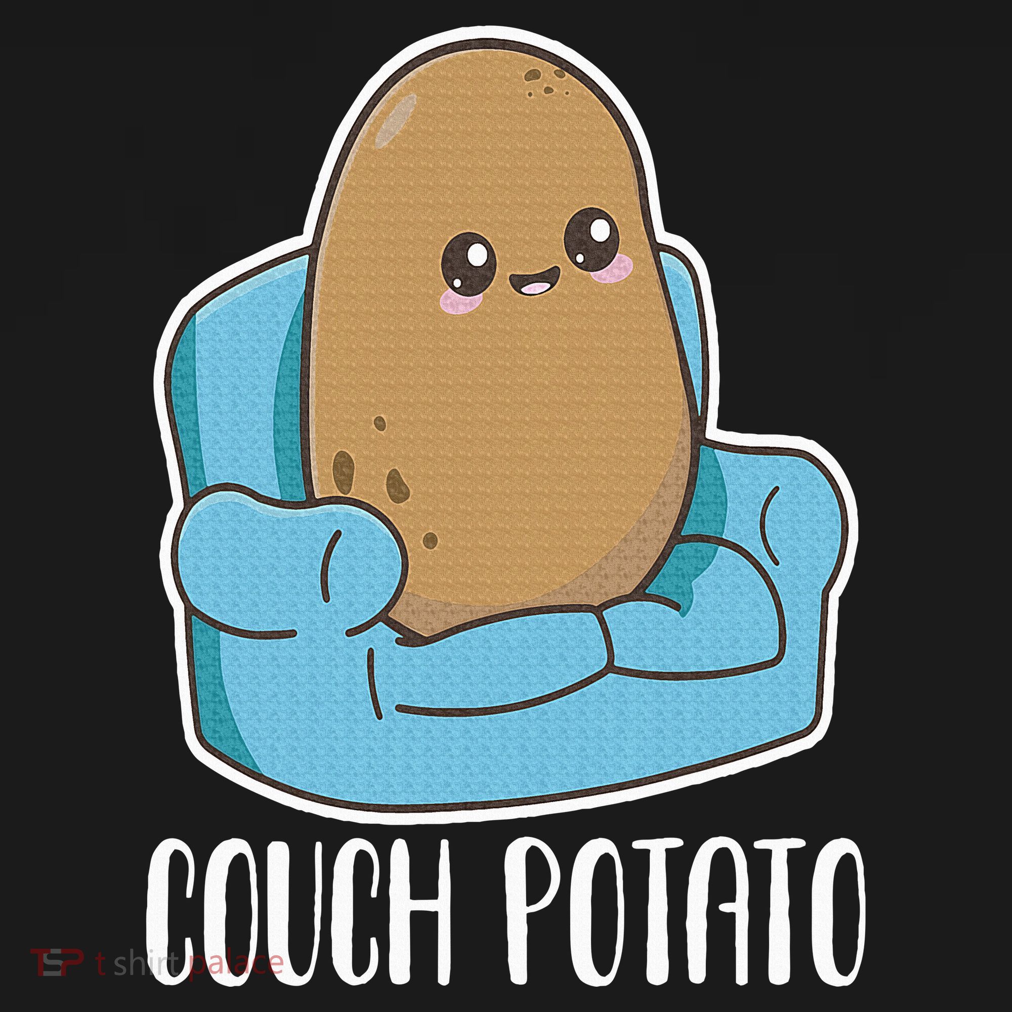 Couch Potato Cute Kawaii Funny Potato Costume Mousepad