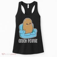 Couch Potato Cute Kawaii Funny Potato Costume Women's Tank Top thumb 0