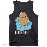 Couch Potato Cute Kawaii Funny Potato Costume Tank Top thumb 0