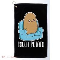 Couch Potato Cute Kawaii Funny Potato Costume Golf Towel thumb 0