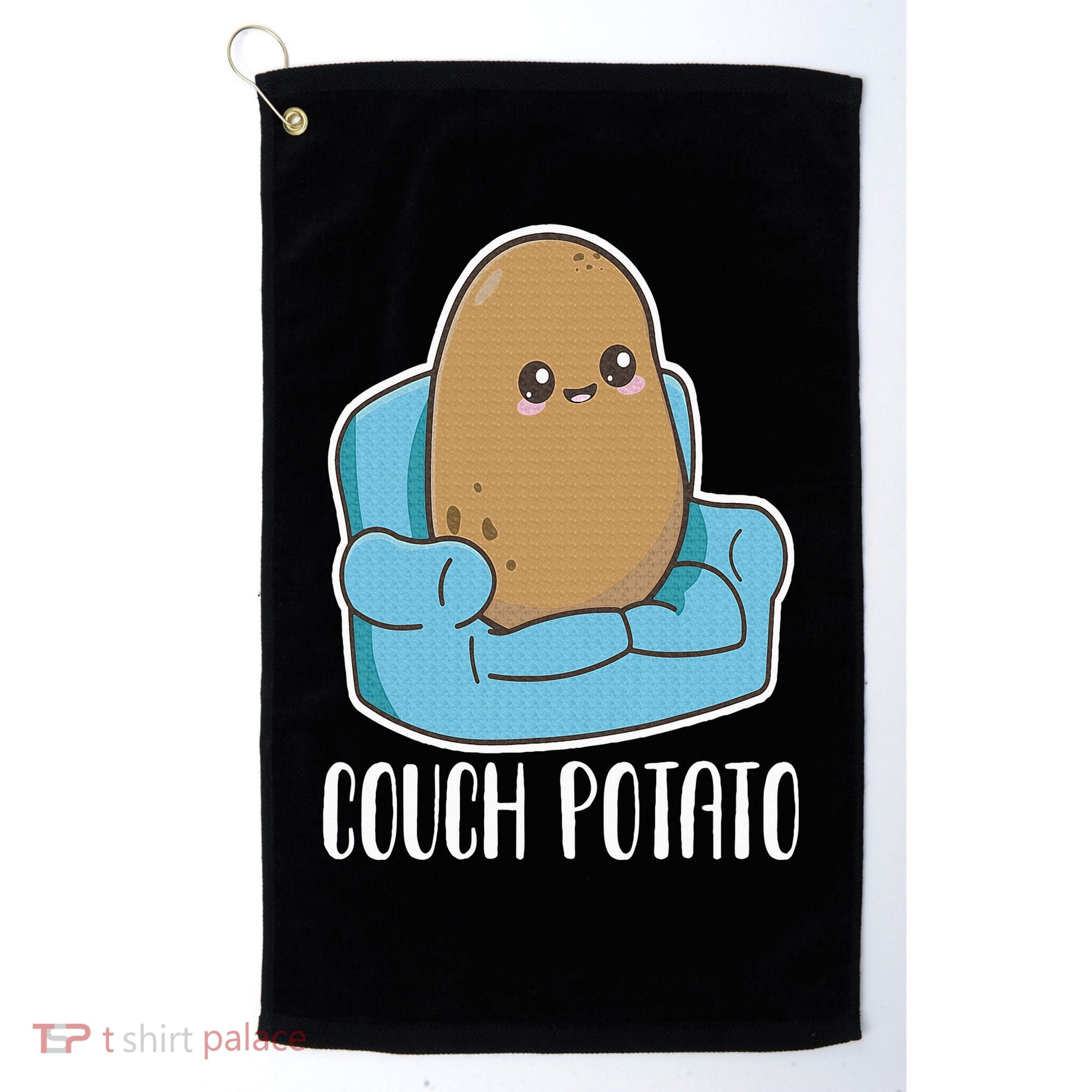 Couch Potato Cute Kawaii Funny Potato Costume Golf Towel