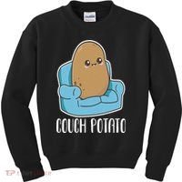 Couch Potato Cute Kawaii Funny Potato Costume Kids Sweatshirt thumb 0