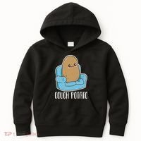 Couch Potato Cute Kawaii Funny Potato Costume Kids Hoodie thumb 0
