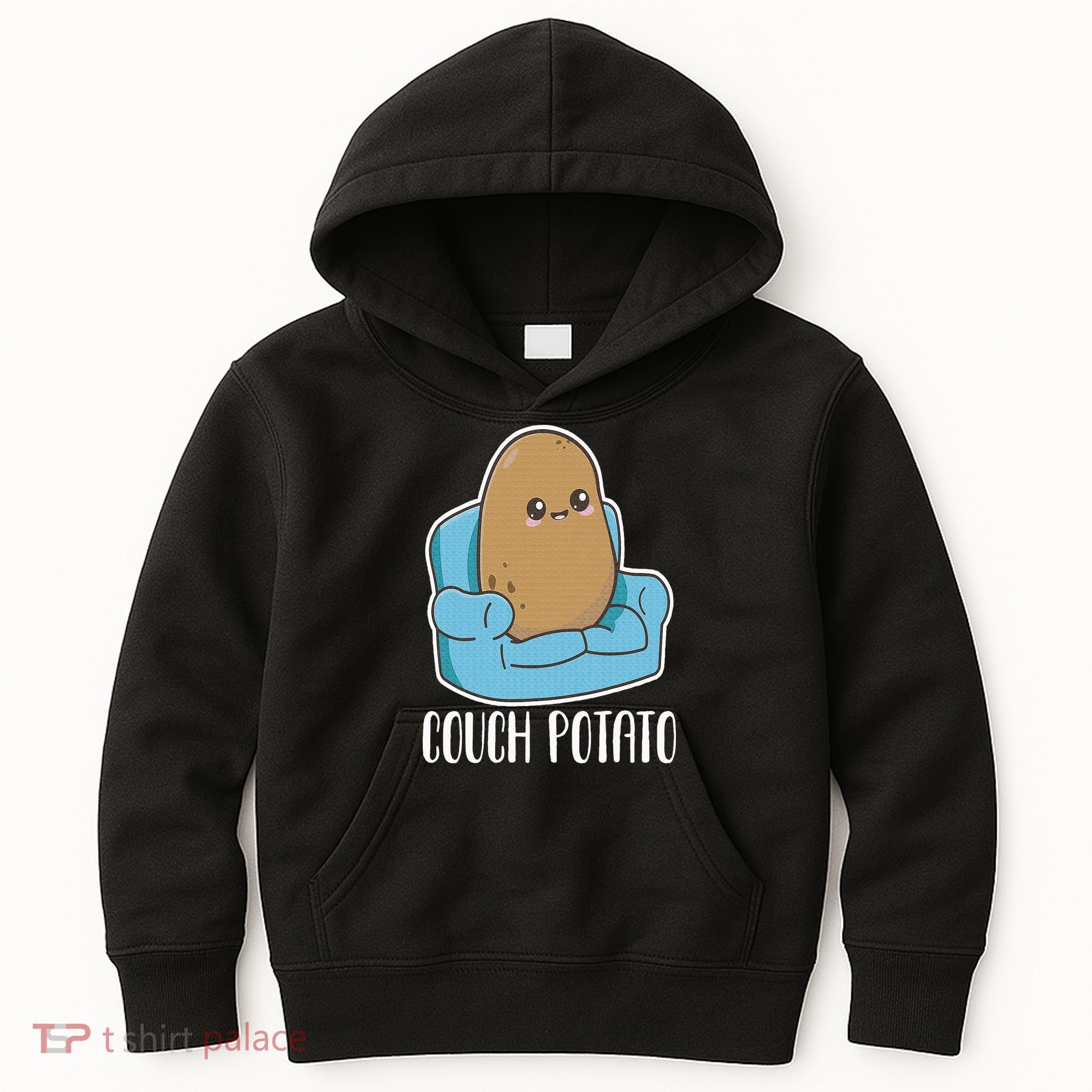 Couch Potato Cute Kawaii Funny Potato Costume Kids Hoodie