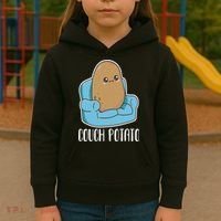 Couch Potato Cute Kawaii Funny Potato Costume Kids Hoodie thumb 3