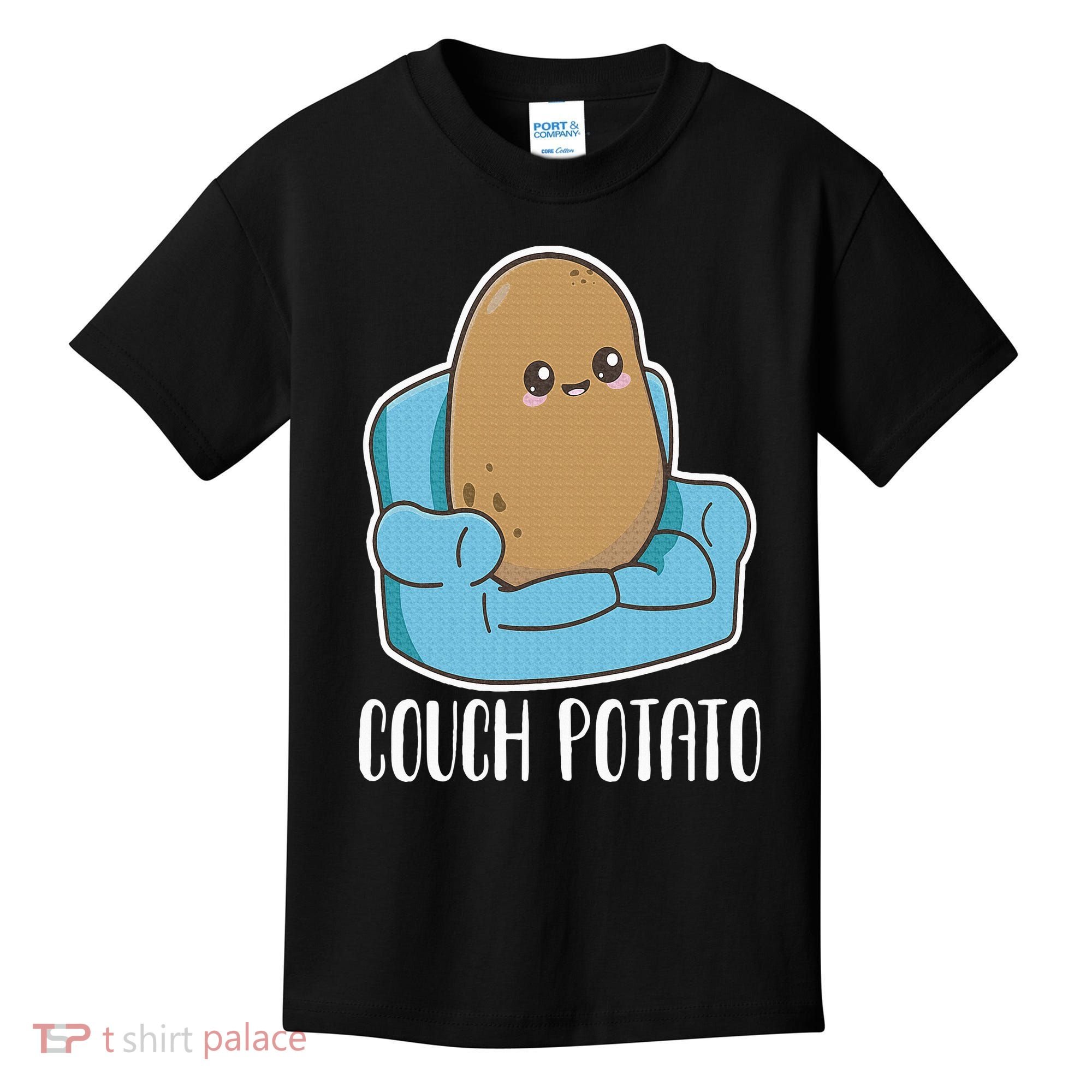 Couch Potato Cute Kawaii Funny Potato Costume Kids T-Shirt