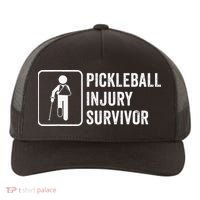 Cool Pickleball Coach With Saying Pickleball Injury Survivor Yupoong Adult 5-Panel Trucker Hat thumb 0