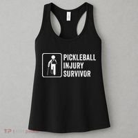 Cool Pickleball Coach With Saying Pickleball Injury Survivor Women's Tank Top thumb 3