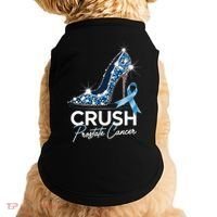 Crush Prostate Cancer Awareness Light Blue Ribbon High Doggie Tank thumb 0