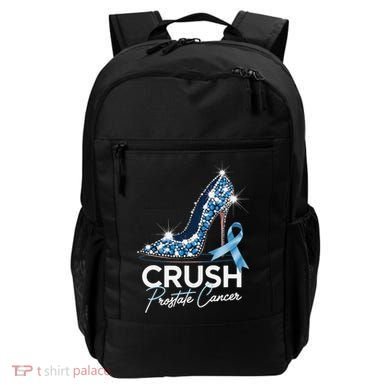Crush Prostate Cancer Awareness Light Blue Ribbon High Backpack