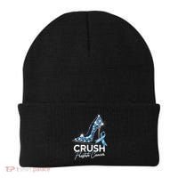 Crush Prostate Cancer Awareness Light Blue Ribbon High Beanie thumb 0