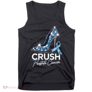 Crush Prostate Cancer Awareness Light Blue Ribbon High Tank Top