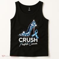 Crush Prostate Cancer Awareness Light Blue Ribbon High Tank Top thumb 2