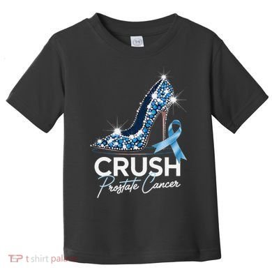 Crush Prostate Cancer Awareness Light Blue Ribbon High Toddler T-Shirt