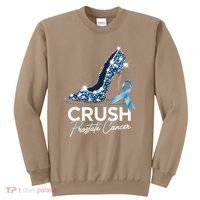 Crush Prostate Cancer Awareness Light Blue Ribbon High Sweatshirt thumb 0