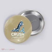 Crush Prostate Cancer Awareness Light Blue Ribbon High Button thumb 0