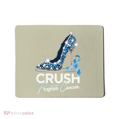 Crush Prostate Cancer Awareness Light Blue Ribbon High Mousepad