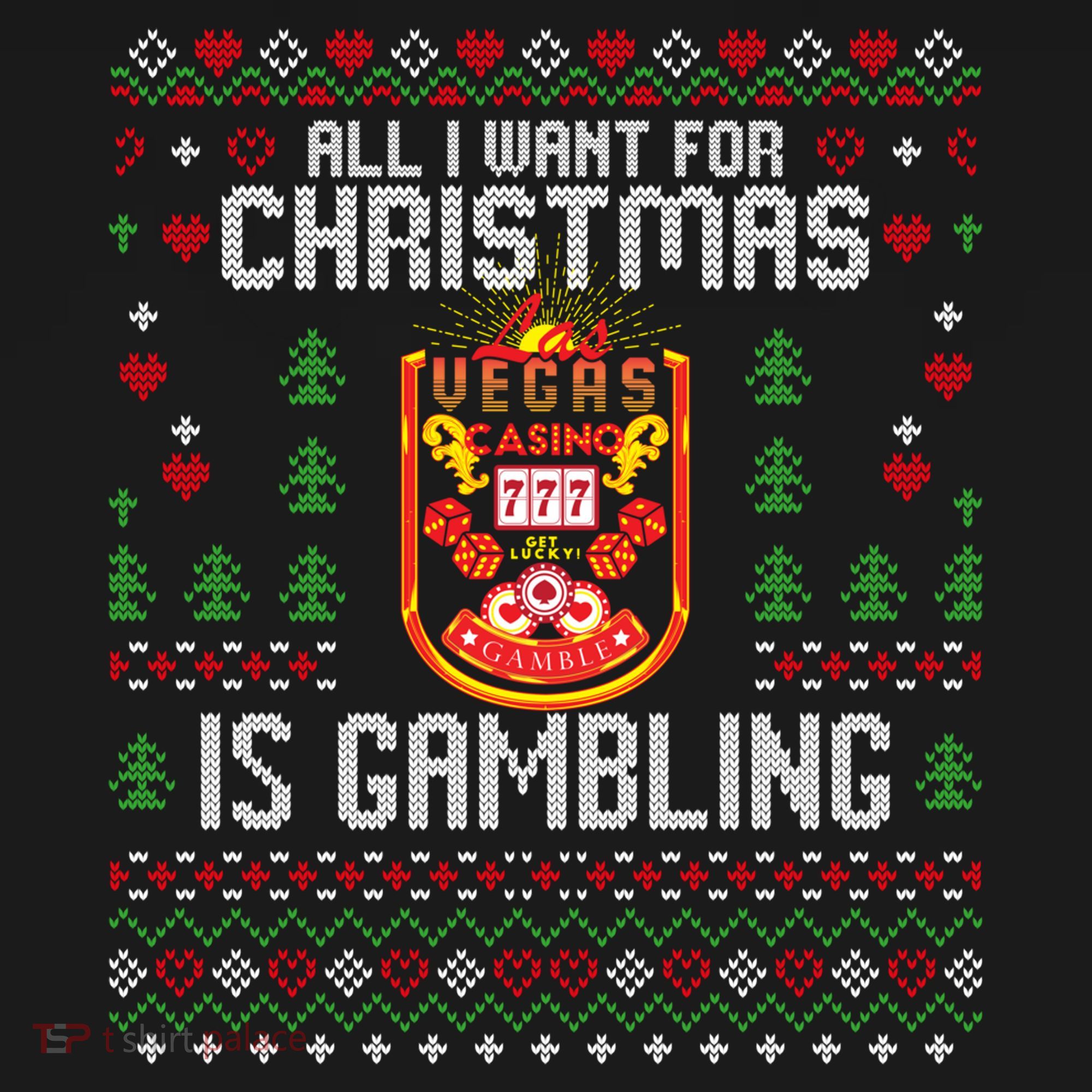Christmas Poker Casino Gambling Las Vegas Ugly Xmas Sweater Great Gift Women's Hoodie