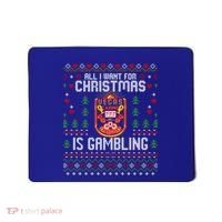 Christmas Poker Casino Gambling Las Vegas Ugly Xmas Sweater Great Gift Mousepad thumb 0