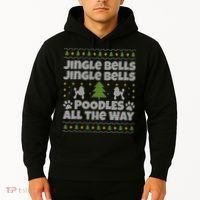 Christmas Poodle Cool Gift Hoodie thumb 2