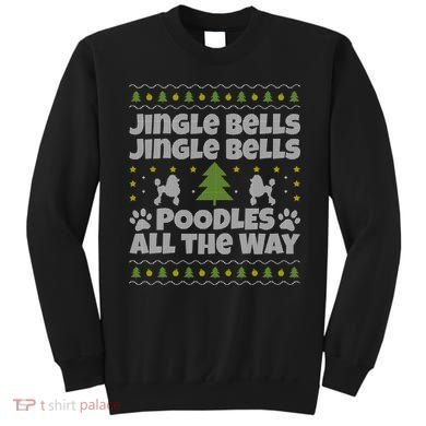 Christmas Poodle Cool Gift Sweatshirt