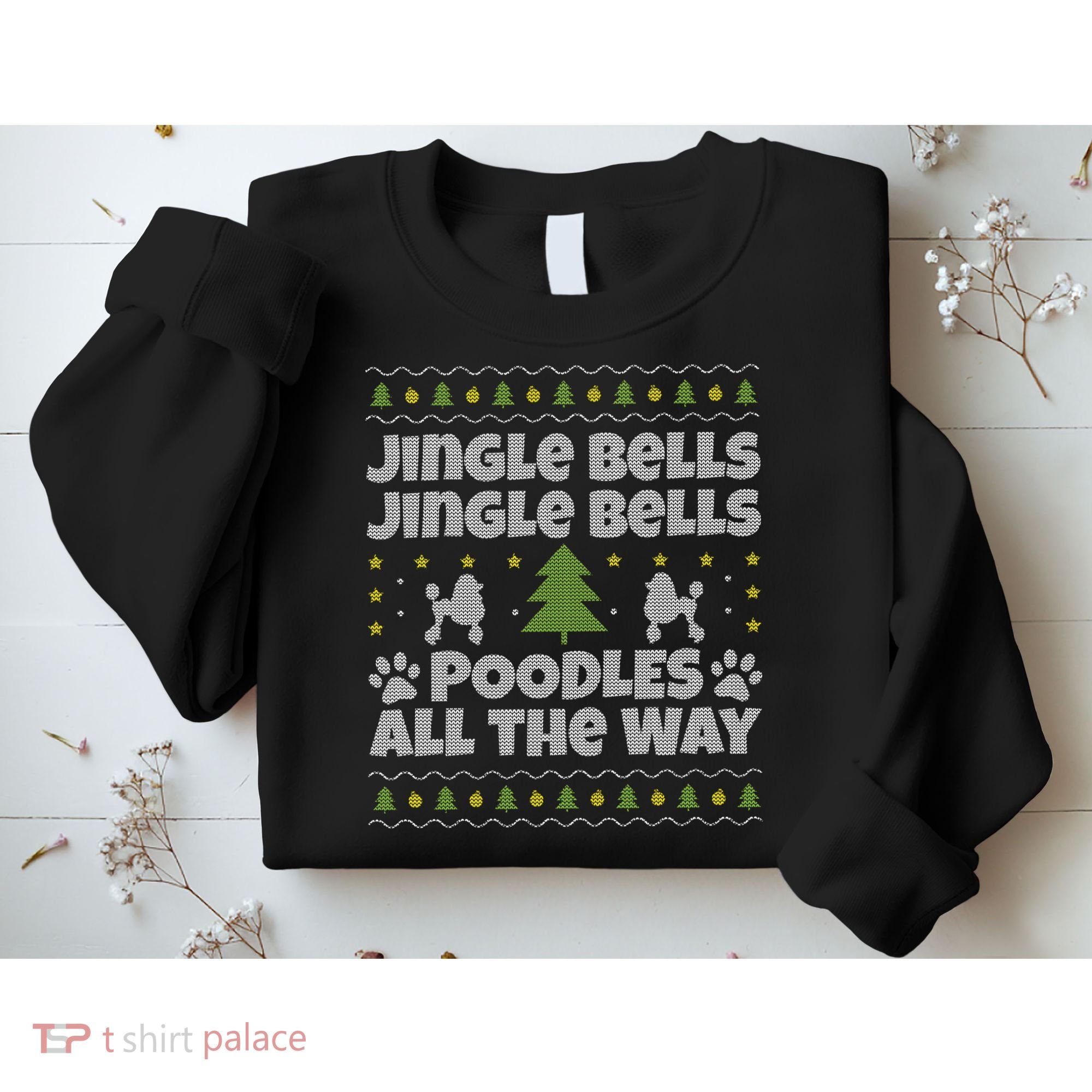 Christmas Poodle Cool Gift Sweatshirt