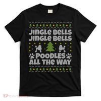 Christmas Poodle Cool Gift T-Shirt thumb 0