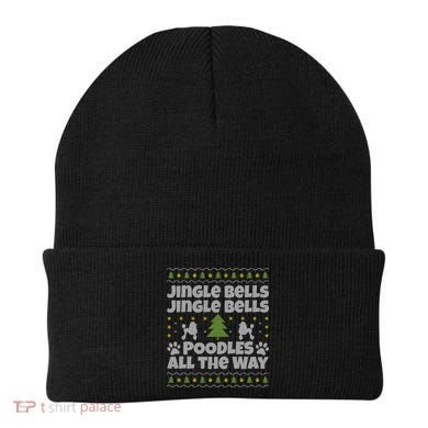 Christmas Poodle Cool Gift Beanie