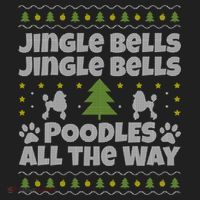 Christmas Poodle Cool Gift Beanie thumb 2