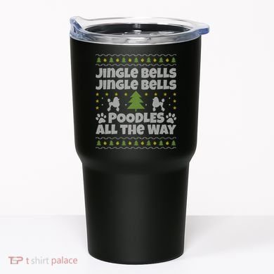 Christmas Poodle Cool Gift Tumbler