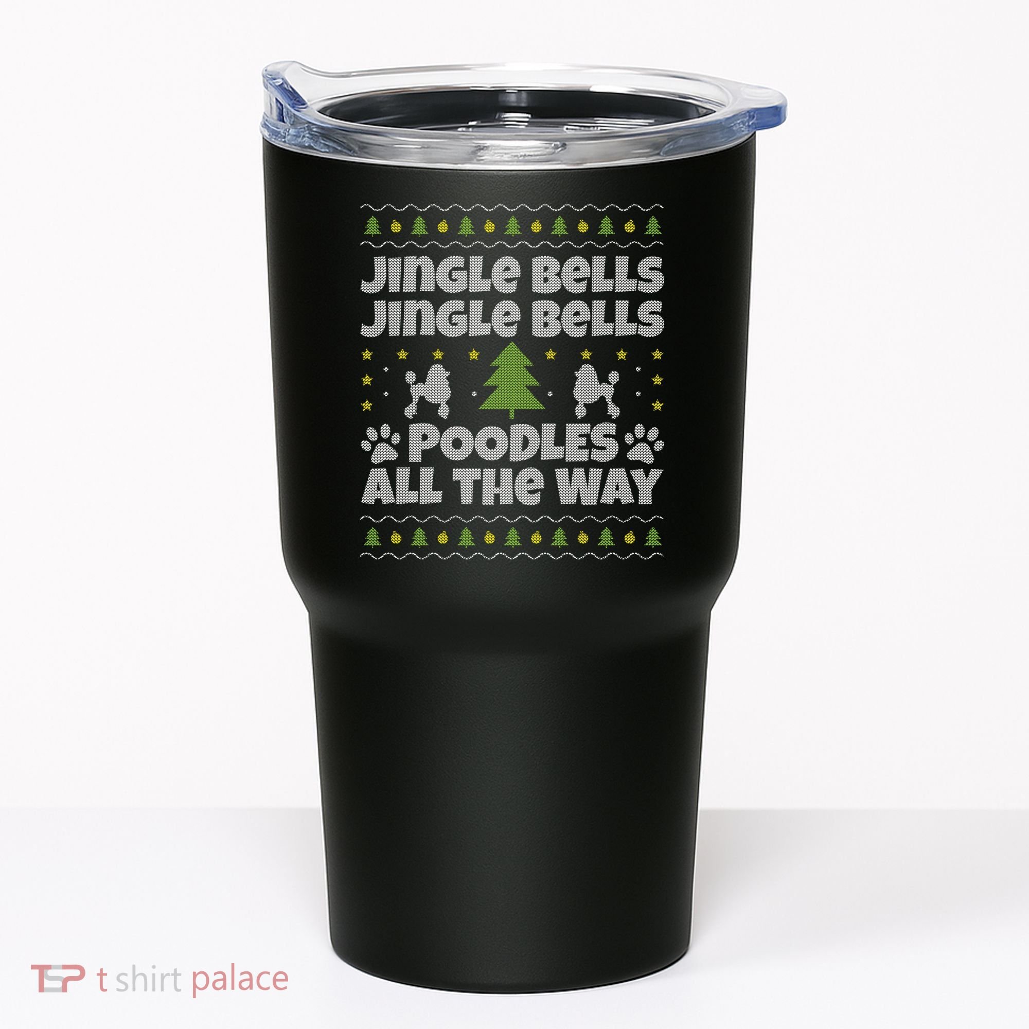 Christmas Poodle Cool Gift Tumbler