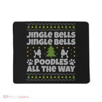Christmas Poodle Cool Gift Mousepad thumb 0