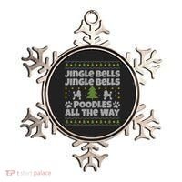 Christmas Poodle Cool Gift Ornament thumb 0