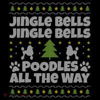 Christmas Poodle Cool Gift Baby Bodysuit thumb 2