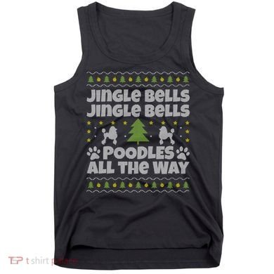 Christmas Poodle Cool Gift Tank Top
